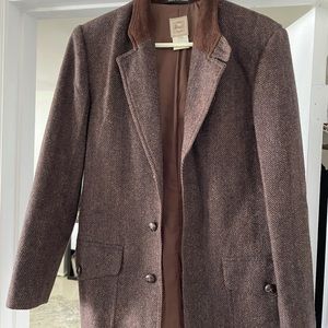 Brown wool coat
